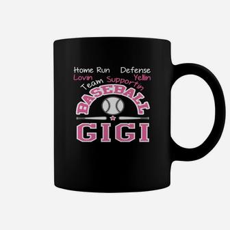 Home Run Loving Team Supporting Baseball Gigi Coffee Mug - Seseable