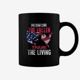 Honor The Fallen Veteran Themed Military Support Coffee Mug - Seseable