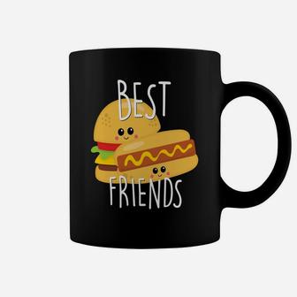 Hot Dog And Burger Matching Best Friend Bestie Bff Coffee Mug - Seseable