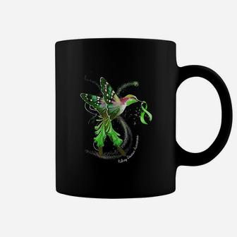 Hummingbird Holding Green Ribbon Kidney Disease Awareness Coffee Mug | Seseable UK