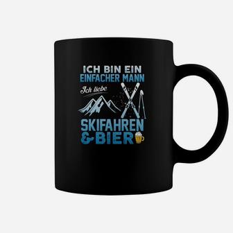 Humorvolles Skifahrer Tassen, Herren, Liebe Skifahren & Bier - Seseable