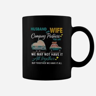 Husband And Wife Camping Partners For Life Coffee Mug - Seseable