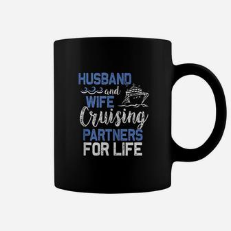 Husband And Wife Cruising Partners For Life | Funny Cruise Coffee Mug - Seseable