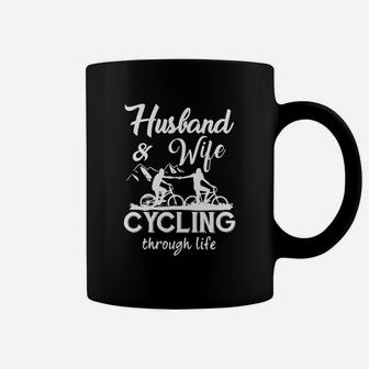 Husband And Wife Cycling Coffee Mug - Seseable