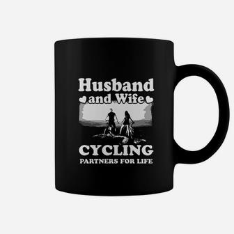 Husband And Wife Cycling Partner For Life Coffee Mug - Seseable