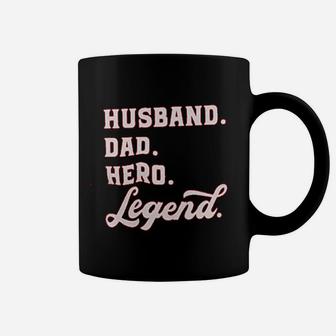 Husband Dad Hero Legend Coffee Mug - Seseable