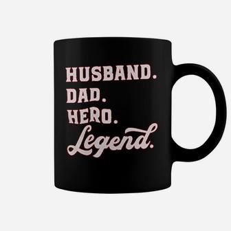 Husband Dad Hero Legend Coffee Mug - Seseable