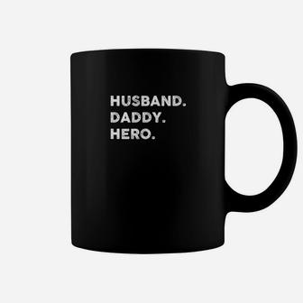 Husband Daddy Hero Cool Fathers Dad Shirt Coffee Mug - Seseable