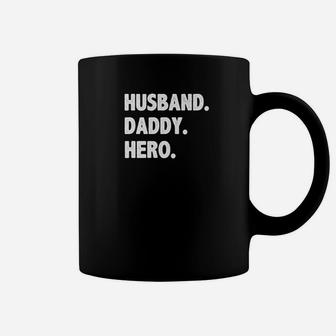 Husband Daddy Hero Shirt Cute Funny Fathers Day Gift Coffee Mug - Seseable