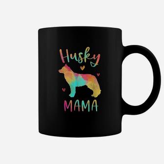 Husky Mama Colorful Siberian Husky Gifts Dog Mom Coffee Mug - Seseable