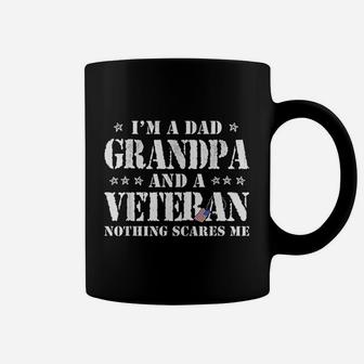 I Am A Dad Grandpa Veteran Fathers Day Men Coffee Mug - Seseable