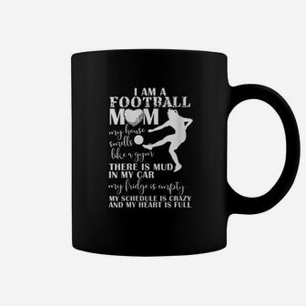 I Am A Football Mom My Heart Is Full For Mothers Day Coffee Mug - Seseable