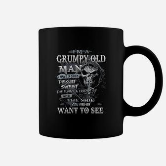 I Am A Grumpy Old Man I Have 3 Sides The Quiet And Sweet Coffee Mug - Seseable