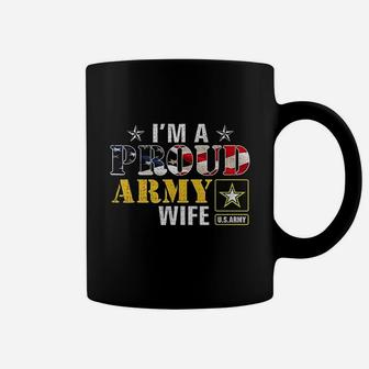 I Am A Proud Army Wife American Coffee Mug - Seseable