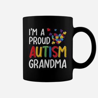 I Am A Proud Autism Grandma Autism Awareness Coffee Mug - Seseable