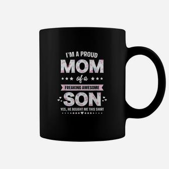 I Am A Proud Mom Gift From Son To Mom Funny Mothers Day Coffee Mug - Seseable