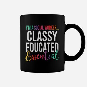 I Am A Social Worker Classy Educated Essential Coffee Mug - Seseable