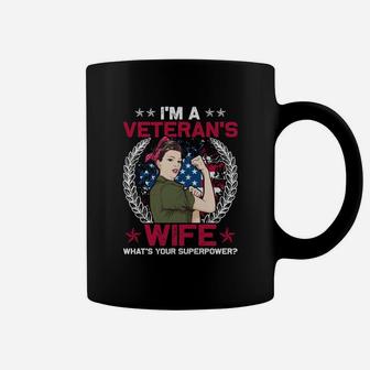 I Am A Veterans Wife What Is Your Superpower Coffee Mug - Seseable