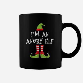 I Am An Angry Elf Matching Family Elf Christmas Coffee Mug - Seseable