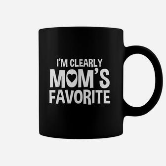 I Am Clearly Moms Favorite Sibling Gift Coffee Mug - Seseable