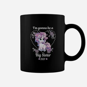 I Am Gonna Be A Big Sister 2021 Announce Unicorn Coffee Mug - Seseable