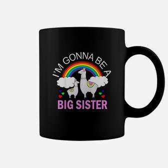 I Am Gonna Be A Big Sister Llama Girl Going To Be Big Girl Coffee Mug - Seseable