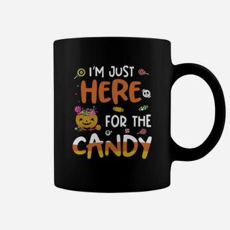 I Am Just Here For The Candy Halloween Mens Coffee Mug - Seseable