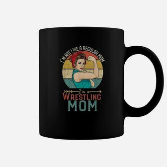 I Am Not A Regular Mom I Am A Wrestling Mom Coffee Mug - Seseable
