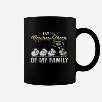 I Am The Rainbow Sheep Of My Family Coffee Mug - Seseable