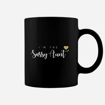 I Am The Sassy Aunt Cute Matching Auntie Niece Gift Coffee Mug - Seseable