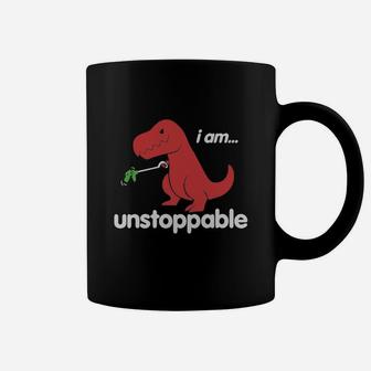 I Am Unstoppable Funny T-rex Dinosaur Shirt Coffee Mug - Seseable
