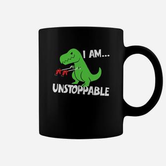 I Am Unstoppable Funny Trex Dinosaur Xmas Coffee Mug - Seseable