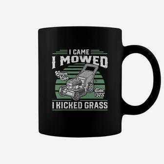 I Came I Mowed I Kicked Grass Coffee Mug - Seseable