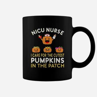 I Care For The Cutest Pumpkins In The Patch Halloween Nurse Coffee Mug - Seseable