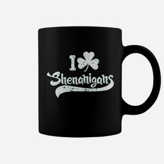 I Clover Shenanigans Funny Irish Clover St Saint Patricks Coffee Mug - Seseable