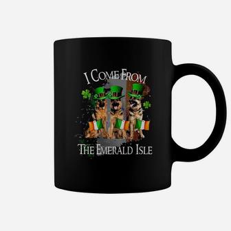 I Come From The Emerald Isle German Shepherd Coffee Mug - Seseable