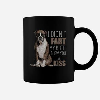 I Didnt Fart Kiss Boxer Dog Mom Dad Coffee Mug - Seseable