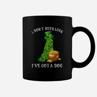 I Do Not Need Luck I Have Got A Miniature Schnauzer Shamrock St Patricks Day Dog Lovers Coffee Mug - Seseable
