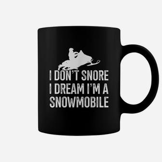 I Dream Im A Snowmobile Snowmobile Themed Snowmobilers Gift Coffee Mug | Seseable UK