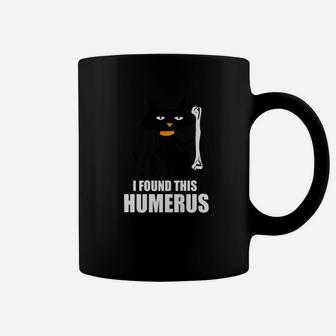 I Found This Humerus Shirt Cats Humorous Halloween Shirts Coffee Mug - Seseable