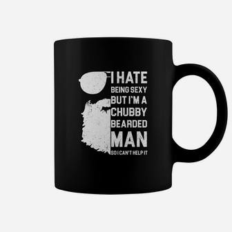 I Hate But I Am A Chubby Bearded Man Coffee Mug - Seseable