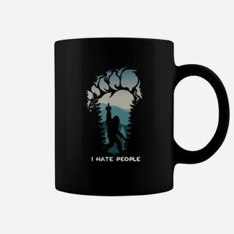 I Hate People Bigfoot Coffee Mug - Seseable