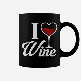 I Heart Wine Gift Christmas Birthday Coffee Mug - Seseable