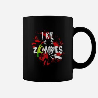 I Kill Zombies Costume For Halloween Coffee Mug - Seseable