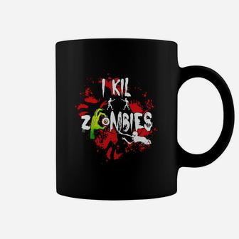 I Kill Zombies Costume For Halloween Coffee Mug | Seseable UK