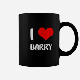 I Love Barry My Valentine Sorry Ladies Guys Heart Belongs Coffee Mug - Seseable
