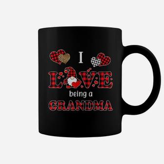 I Love Being Grandma Gnomes Matching Family Valentine Day Coffee Mug - Seseable