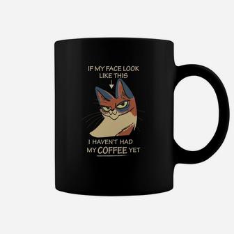 I Love Coffee Cat Face Need Morning Cocktails s Coffee Mug - Seseable