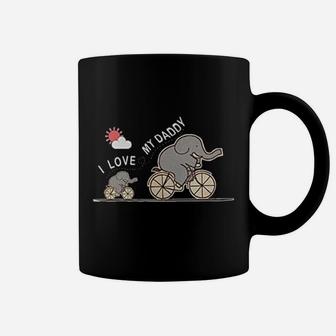 I Love Daddy Elephant Coffee Mug - Seseable