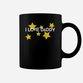 I Love Daddy Men Women Dad Fathers Day Gift Coffee Mug - Seseable